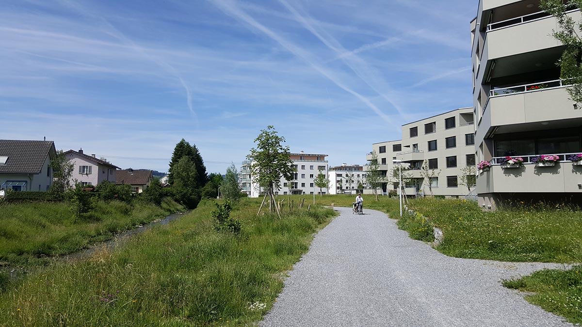 Mettler Landschaftsarchitektur Gossau Neuring Renaturierung Dorfbach